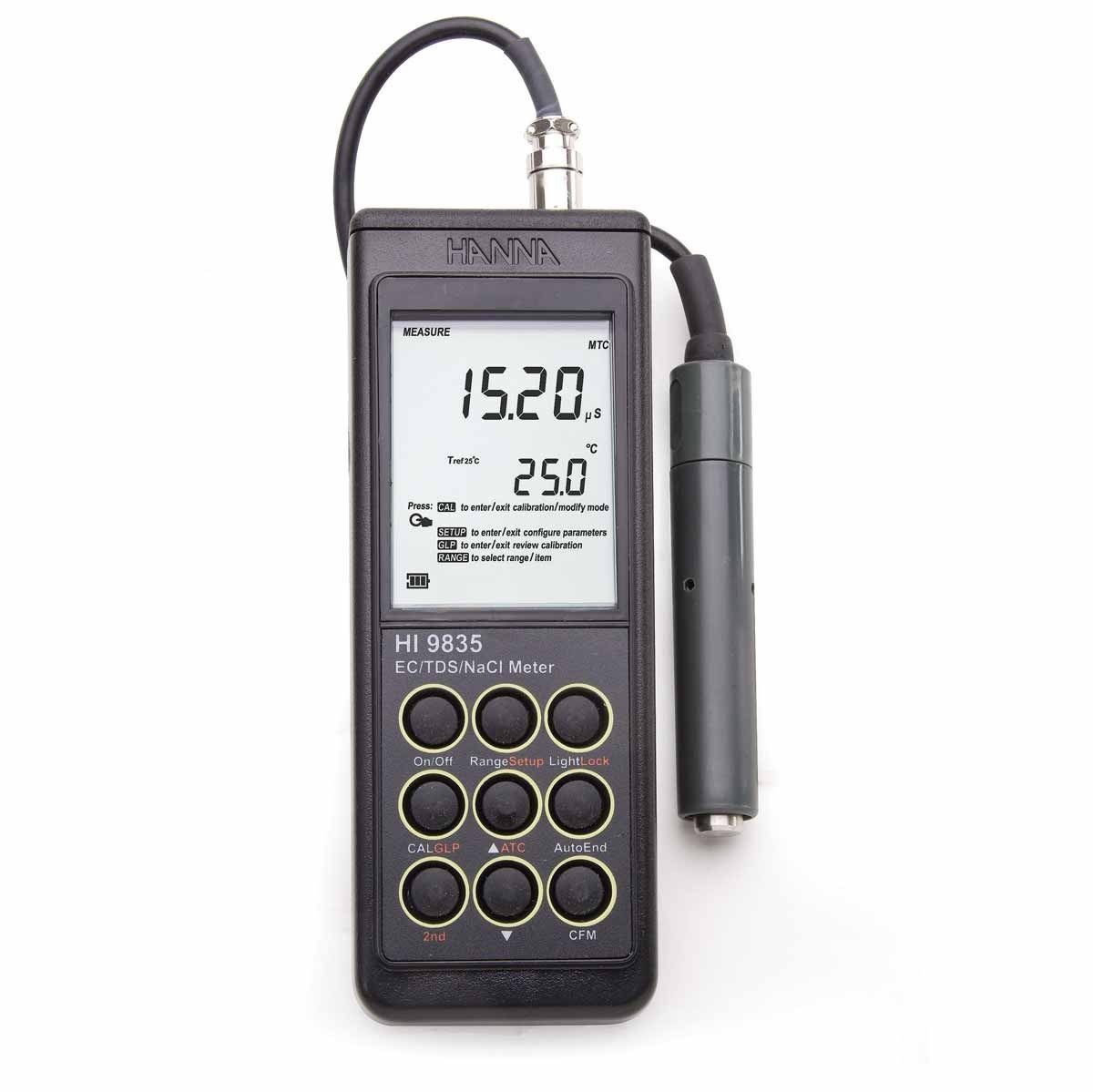 HANNA HI9835 - Taşınabilir EC / TDS / Tuzluluk / ° C Metre